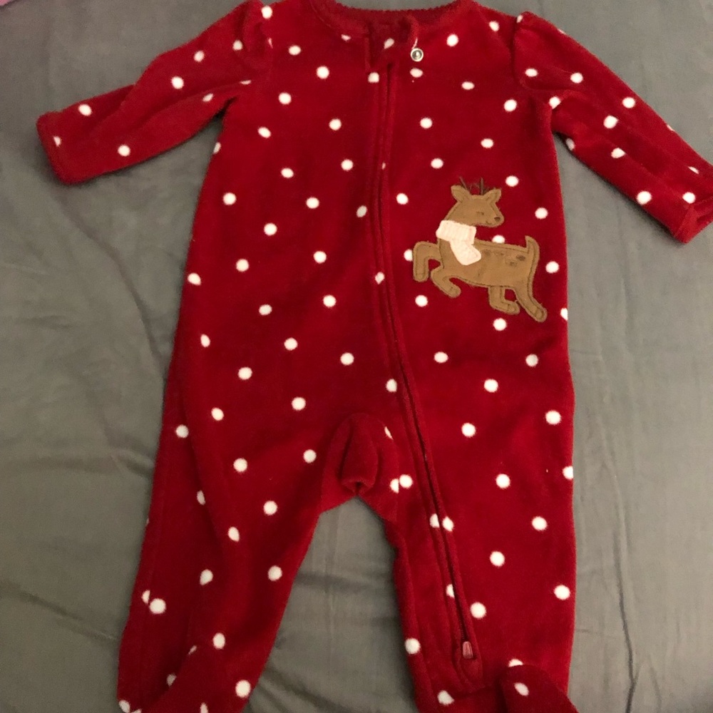 0-3m fleece girls sleeper